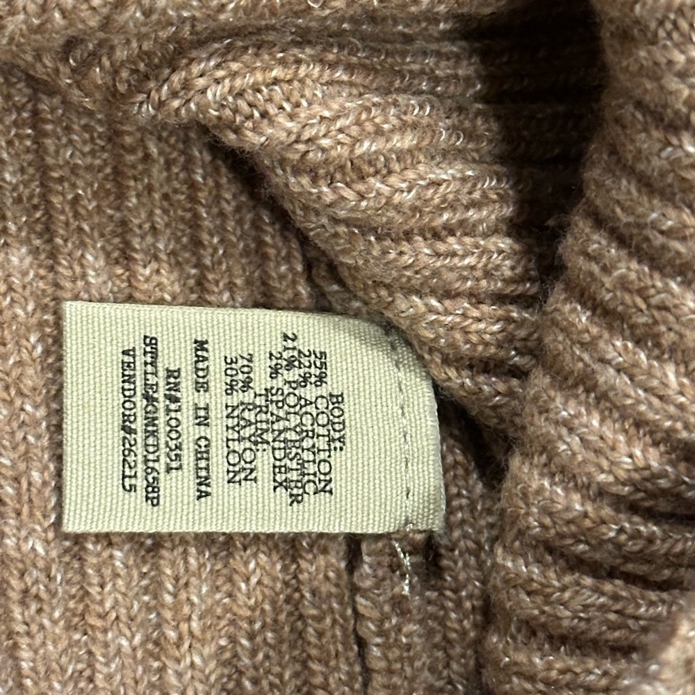 Gimmick Lace-Up Tan Sweater - Picture 13 of 13